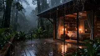 Rain Sounds For Sleeping | Fall Asleep Quickly With Forest Rain 🌲