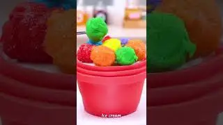 🌈Amazing Miniature Rainbow Ice Cream Cake Decorating #Yumupminiature