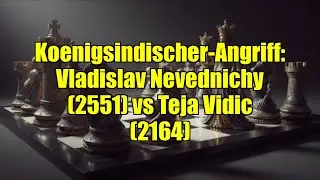 Koenigsindischer-Angriff: Vladislav Nevednichy (2551) vs Teja Vidic (2164)