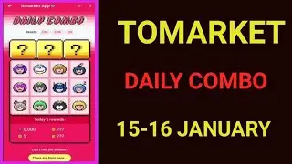 Tomarket Airdrop Combo 15 January | Tomarket Daily Combo Today | Tomarket Secret Combo Today