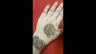 unique simple semi bridal henna|round type mehedi design|Arabic leaf bold #ytviral #henna