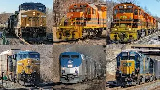 A Spectacular Day of Railfanning around Palmer Mass 2/19/24 