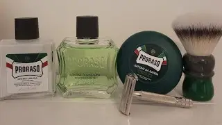 Wet shaving: St. Patricks day shave with Proraso Green