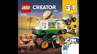 LEGO 31104 Monster Burger Truck (4K) - building instructions
