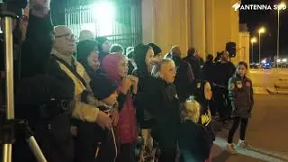 Bari 19 novembre 2022 - Bari, droni librano nel cielo come fuochi d'artificio