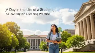 A Day in the Life of a Student | A1–A2 English Listening Practice | Daily English Podcast1.