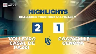 Volleyr&ograve; Casal de Pazzi vs Cogovalle Genova | 2-1 | Highlights | Challenge Torri 2025 U14 finale 7-
