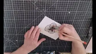 Nachgemalt n. einem Video v. zentanglequ / TikTok. | Repainted f. a video by zentanglequ / TikTok.