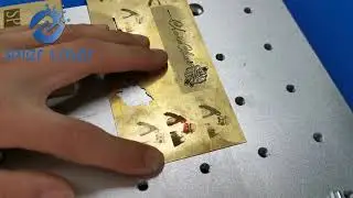 SPIER LASER--Printing picture and photo on brass | 20W fiber laser marking machine