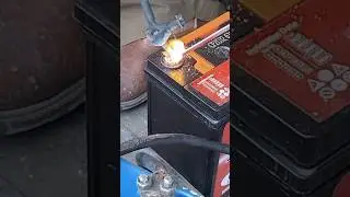Battery poll repair 😂 #shorts