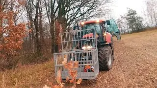 Forstarbeiten mit Traktor | Case IH Puma 145, Arbeitskorb, Frontlader | [GoPro] [4K]