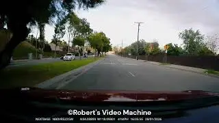 Reckless Driver Illegally Changes Lanes Almost Causing Accident