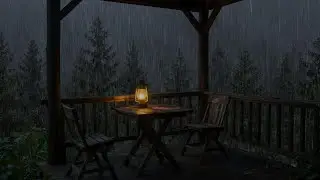 Mountain ridge rain nature melodies - Feel peaceful amidst forest echoes to focus, sleep soundly