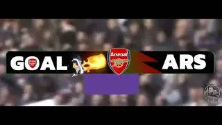 Goal animation on the scoreboard when Arsenal beat Tottenham last night. #footballplayer #football