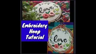 #finallook How To Make Embroidery Hoop Step by Step/ Embroidery Tutorial /Embroidery Calligraphy