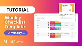 Monday.com Tutorial | Weekly Checklist Template