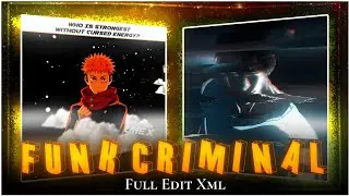 Funk Criminal Edit Like @fictic_editz | Alight Motion Preset + XML🔥
