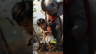 Hero Elephant Saves Brother and Sister Trapped Near River | Emotional Rescue Story #ElephantHero