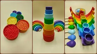 Hypnotic Bead Reversal, Xylophone Magic, Sorting Balls, ASMR Bead Tower, Marble Run Relaxation