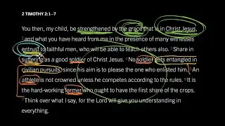 Single-mindedness, Integrity, and Diligence Through Grace: 2 Timothy 2:1&ndash;7, Part 4
