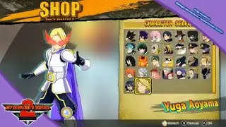 My Hero One's Justice 2 | All Yuga Aoyama's Dialogue Interactions + Customization Outfits