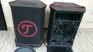 Teufel Rockster XL 2016 reparieren zerlegen Ton schnarrt Hocht&ouml;ner Horn kratzt Tieft&ouml;ner Bass defekt