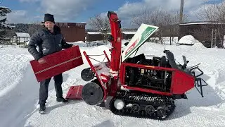 Японский снегоуборщик WADO SS 227 DH. Расходники и устройство