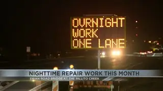 Tucson bridge repairs on Swan Road to cause nighttime traffic