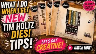 What to do when you get new Tim Holtz dies!!?!
