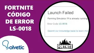 FORTNITE CODIGO de ERROR LS-0018 ✅✅