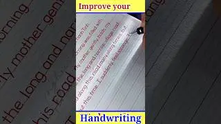 Improve your English Writing | English Handwriting practice |How to improve handwriting in english?