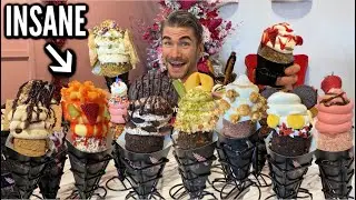 САМЫЙ БЕЗУМНЫЙ ЧЕЛЛЕНДЖ С МОРОЖЕНЫМ В ИСТОРИИ (Chimney Cakes) | Знаменитые десерты Диснейленда