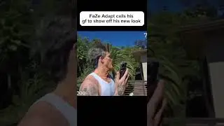 FaZe Adapt calls Tara Yummy on FaceTime to show off his new look 😂 #fazeadapt
