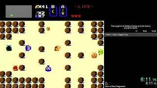 The Legend of Zelda(NES) Speedrun - Category Extensions - 1Q All B Items - 10:32