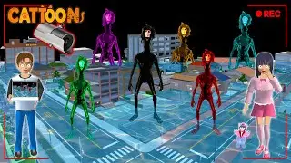 YUTA MIO PANIK CCTV MEREKAM HANTU TOR MONITOR WARNA WARNI DI KOTA SAKURA!!!