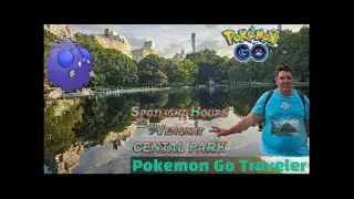 PGTraveler - Venonat Spolight Hour in Central Park + Daily Incense + Route !!! With 2 cell caught !
