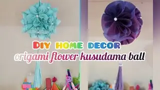 Elegant Origami Flower Ball | DIY Paper Kusudama Hanging for Room & Festive Decor