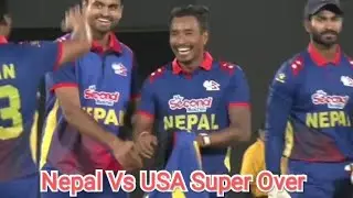 OMG😍 Nepal vs USA Super Over Match. OMG😍 Sompal Kami Fire...