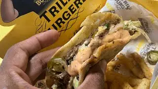 FIRST TIME TRYING TRILL TACOS| Trill Burger Taco Review