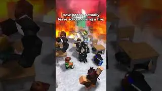 Expectations vs Reality: Leaving School During a Fire #roblox #robloxanimation