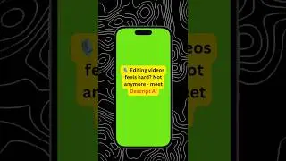 Descript AI - Edit Videos by Editing Text! 🎥✨ #descript  #trebdu #trending #ytshorts #1million