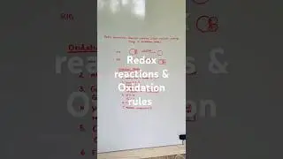 Redox reactions | Oxidation rules