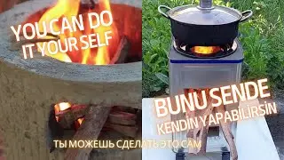 &Ccedil;İMENTO İLE DUMANSIZ SOBA SMOKELESS STOVE WITH CEMENT #diy БЕЗДЫМНАЯ ПЕЧЬ НА ЦЕМЕНТЕ #сделай сам
