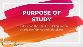 Modeling and Artistic Confidence