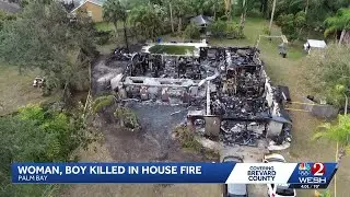 Woman, boy killed in Palm Bay house fire