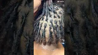 Thin hair turned thick with loc transformation. #locs #starterlocstyles #hair #naturalhair #thinhair