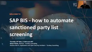 SAP Business Partner Screening - How to Automate Sanctioned Party List Screening | Turnkey webinar