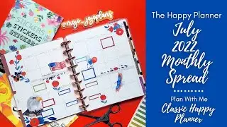 PWM | July Monthly Spread 2022 | The Happy Planner