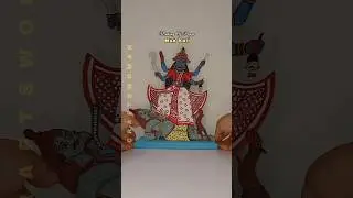 Making Of 3d Paper Idol Of Kali Maa #kali #kalimaa #shyama #3dpaperidol #2025 #craftswoman