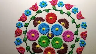 Rangoli Video!!!Easy Rangoli Design!!! Simple Rangoli#rangoli